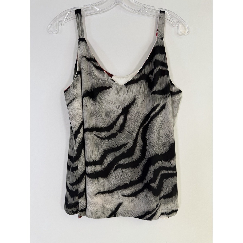 White House Black Market Reversible Tank Women's Sz L NWOT Summer Resort Casual - Picture 7 of 11